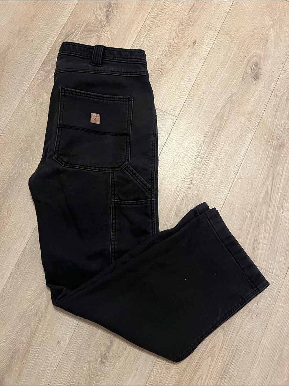 Coleman Men’s Black Relaxed Fit Utility Jeans